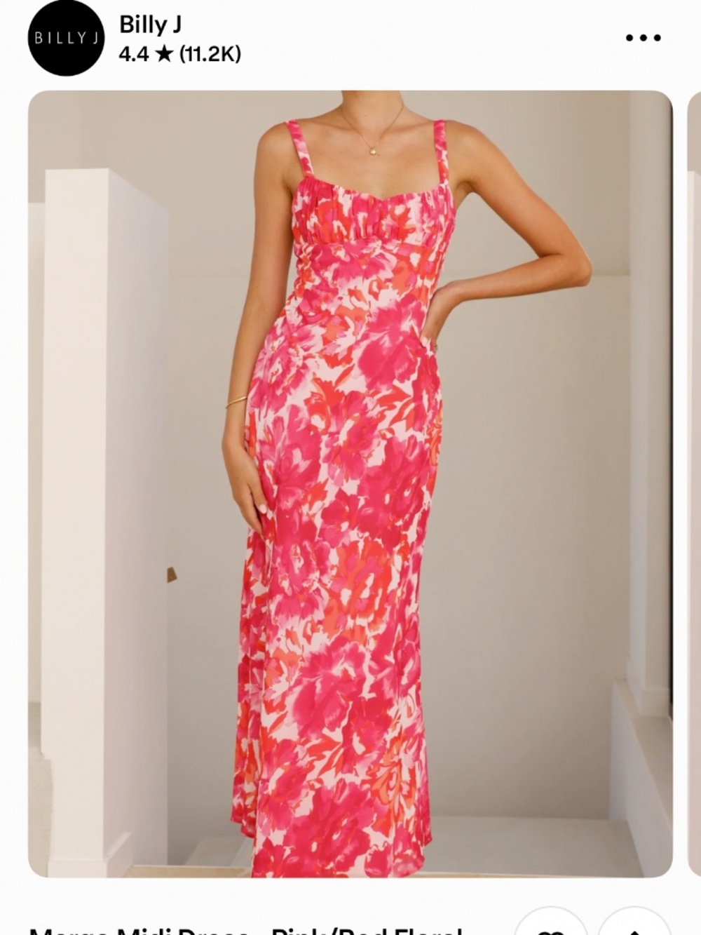 Billy J Margo Midi Dress